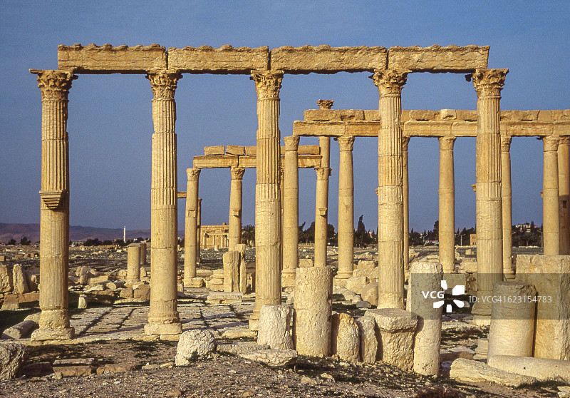 叙利亚霍姆斯省的巴尔米拉遗址图片素材