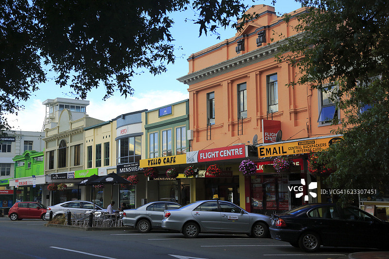 纳尔逊历史中心的特拉法加街图片素材