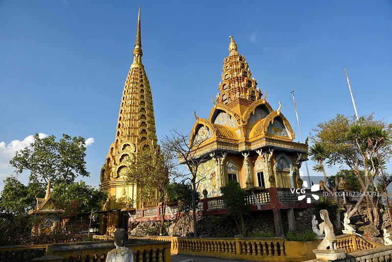 马德望森宝山佛教寺庙图片素材