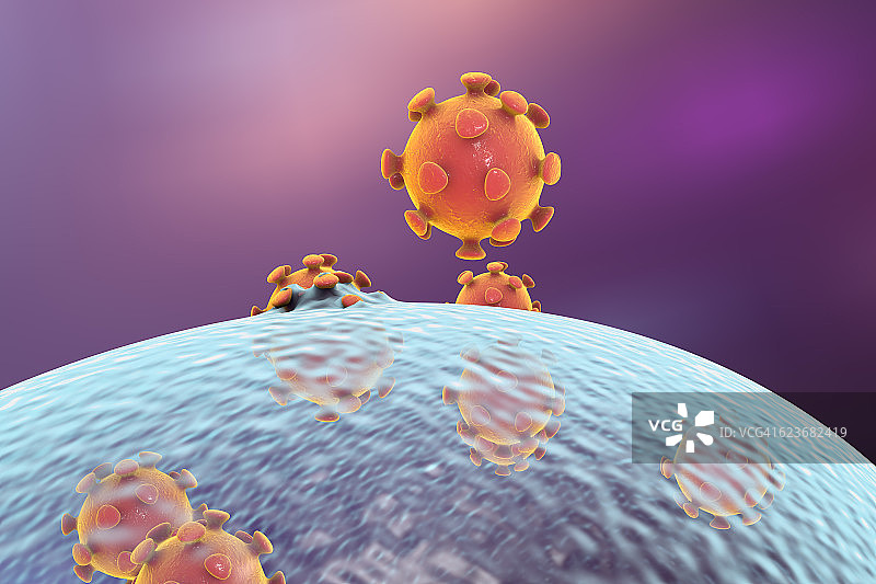 病毒释放插画图片素材