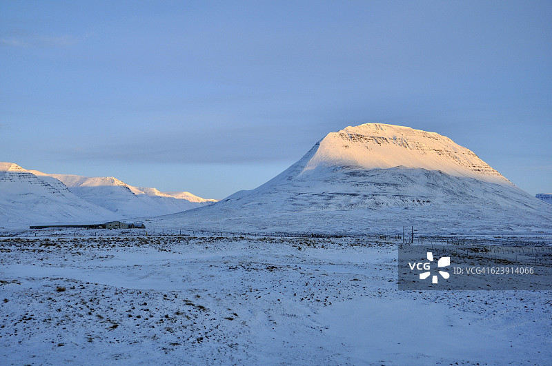 冰岛霍夫索斯冬季景观图片素材