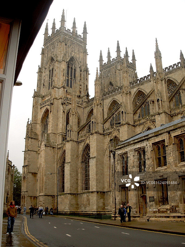 英格兰约克大教堂哥特式地标图片素材