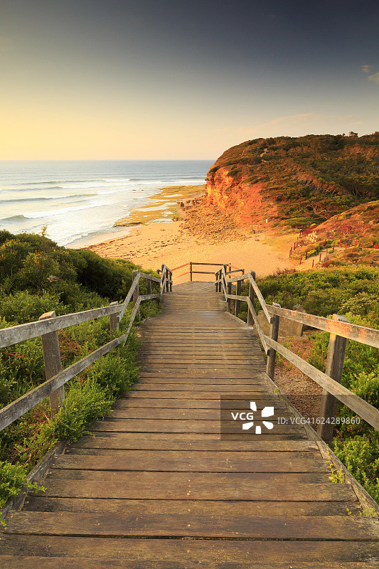 澳大利亚维多利亚州大洋路上的贝尔斯海滩图片素材