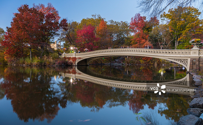 中央公园弓桥图片素材
