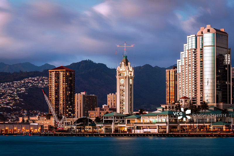 檀香山阿罗哈塔，瓦胡岛，夏威夷，美国图片素材