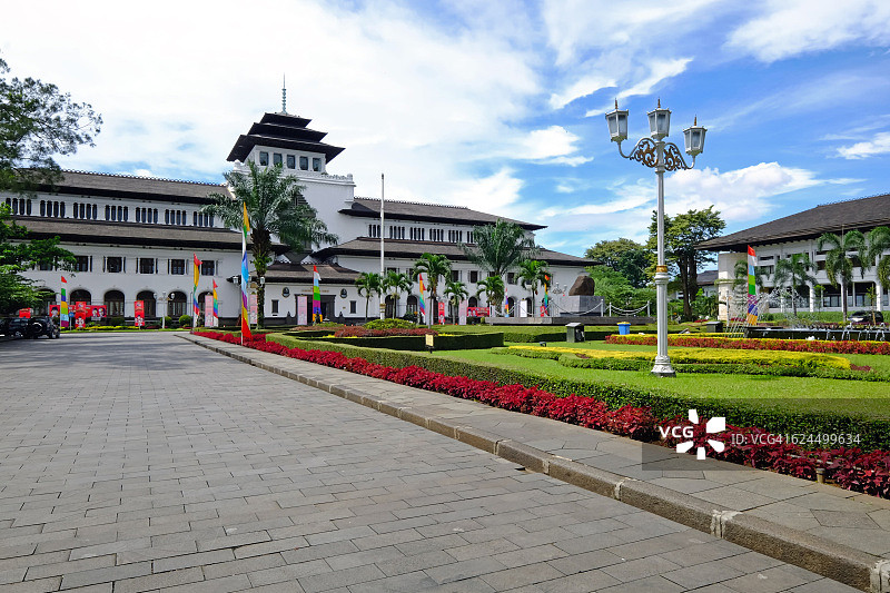 Gedung Sate，位于万隆市的荷兰建筑，现为政府大楼图片素材