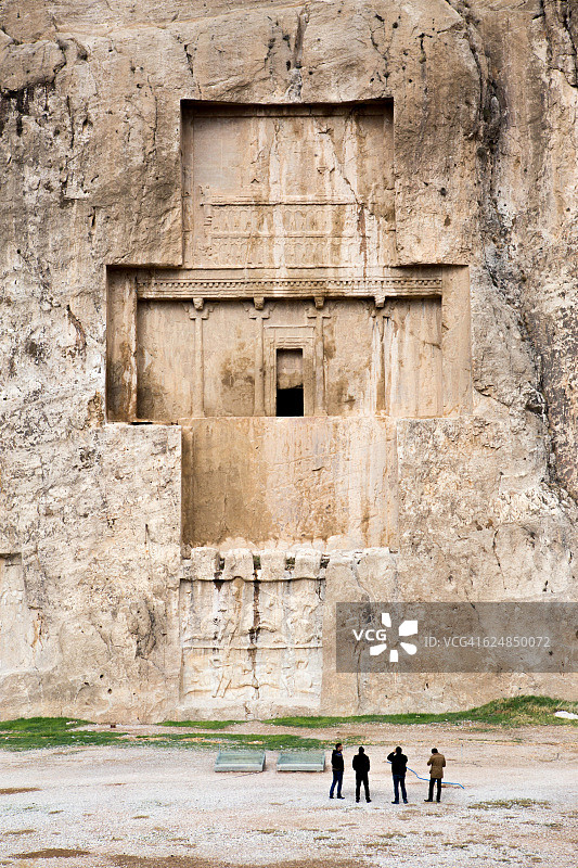 伊朗波斯波利斯遗址的纳克什·鲁斯塔姆图片素材