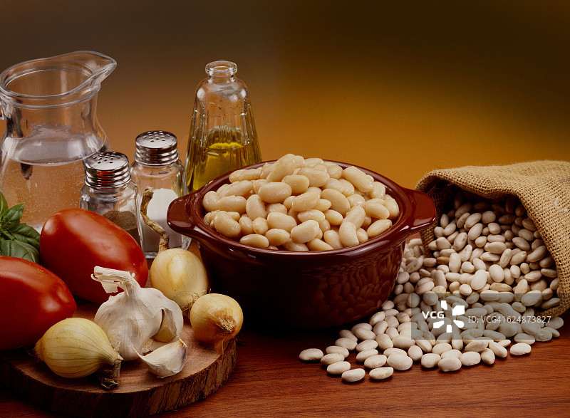 白豆和蔬菜图片素材