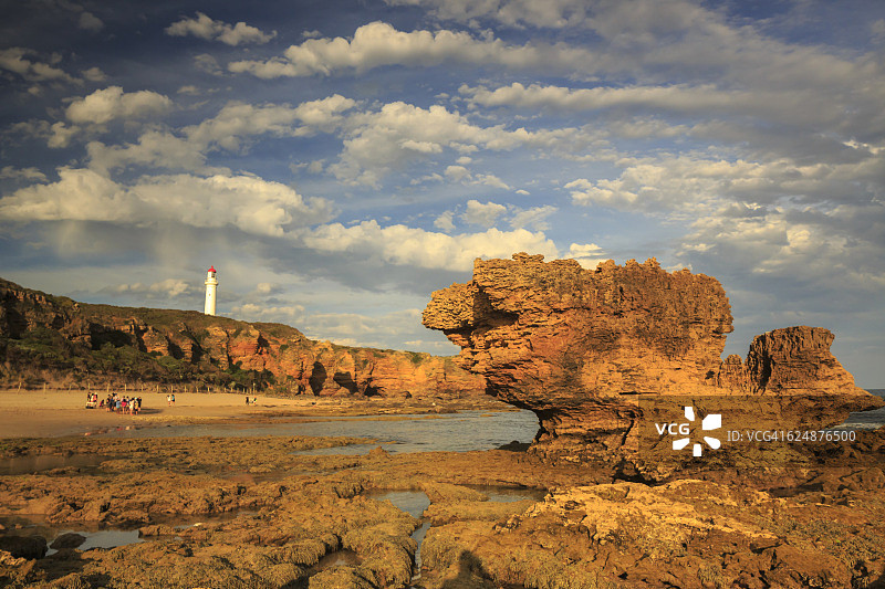 艾尔斯 inlet 的斯普利特角灯塔图片素材