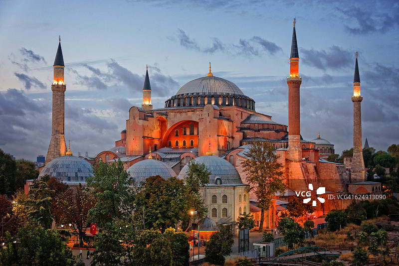 土耳其伊斯坦布尔圣索菲亚大教堂图片素材