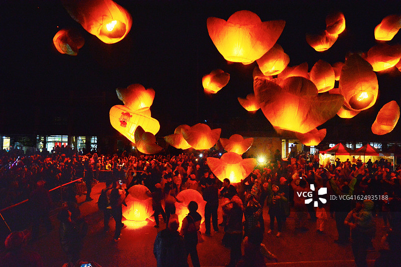 中国台湾天灯节图片素材