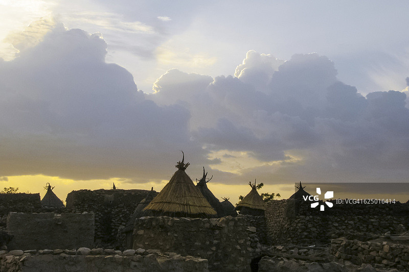 多贡地区日落图片素材