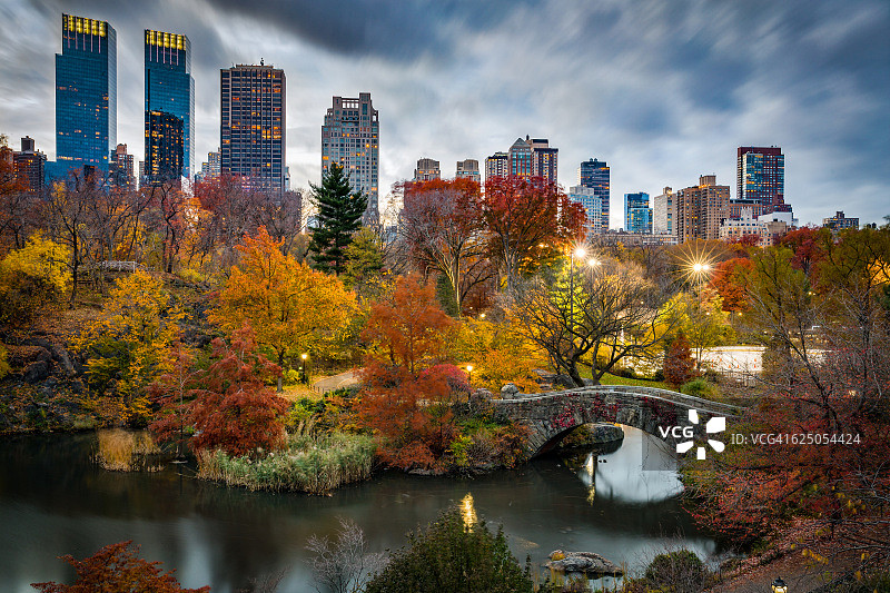 秋季的纽约中央公园图片素材