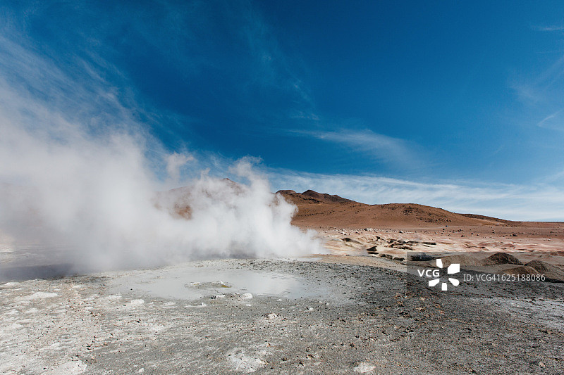 德拉玛尼雅间歇泉图片素材