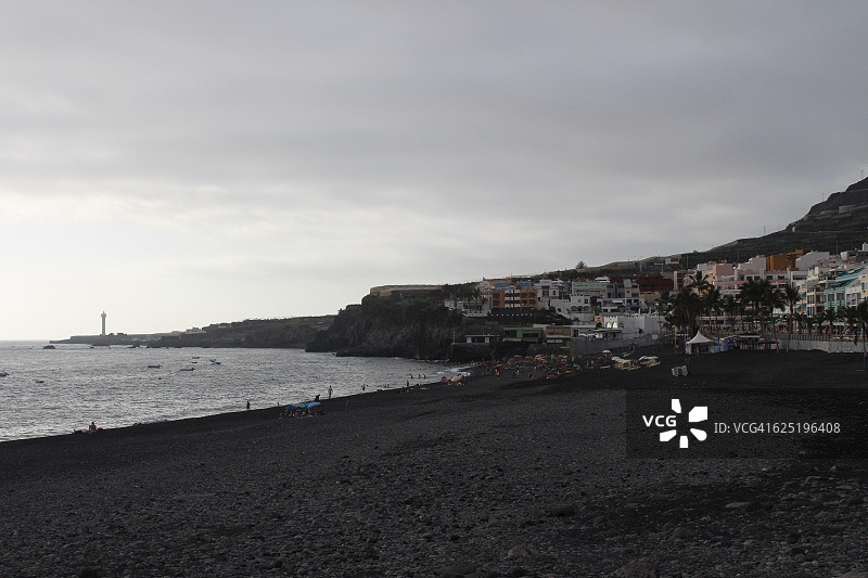 西班牙加那利群岛拉帕尔马岛纳奥斯港海滩图片素材