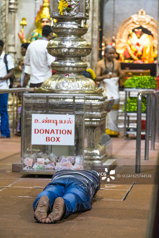 印度寺庙的仪式和祈祷图片素材