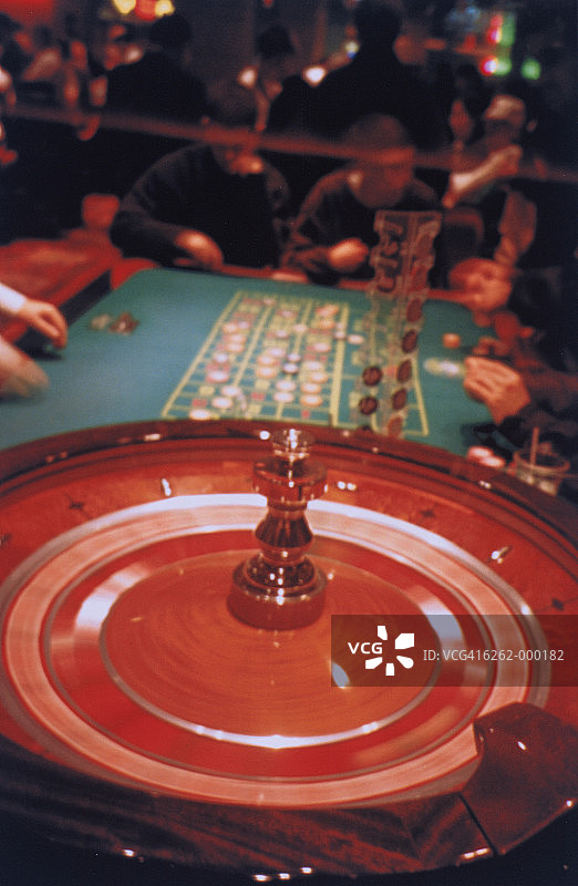 赌场轮盘游戏图片素材