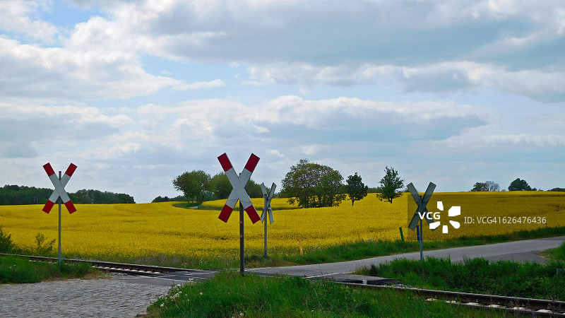 铁路平交道图片素材