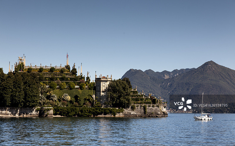 Isola Bella，马焦雷湖，皮埃蒙特，伦巴第，意大利图片素材