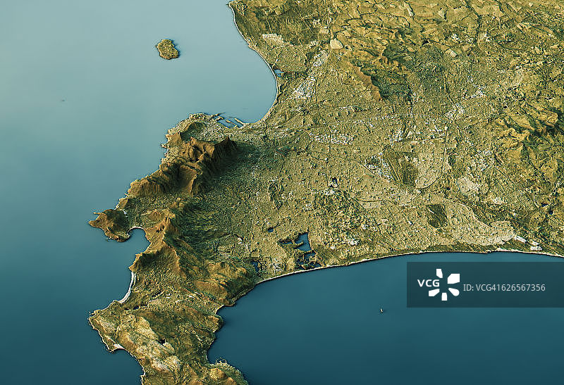 开普敦3D景观南北自然色图片素材