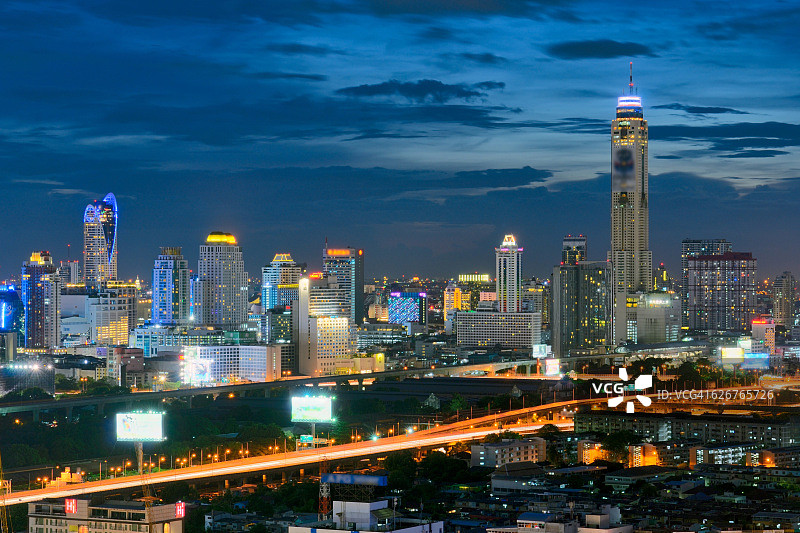 曼谷夜景图片素材