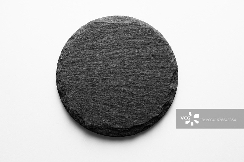 圆形板岩石杯垫图片素材