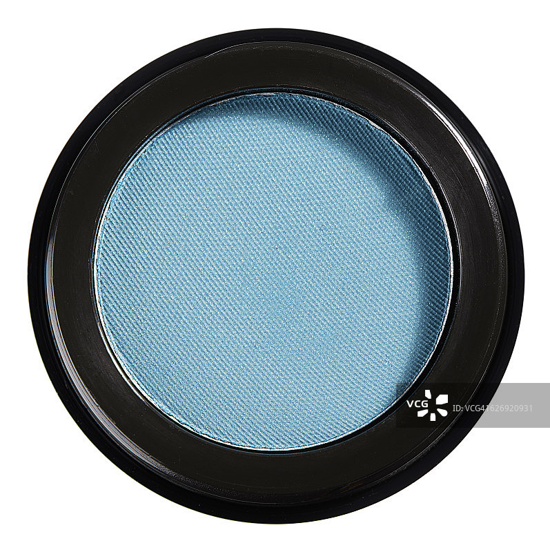 蓝色眼影妆容特写图片素材