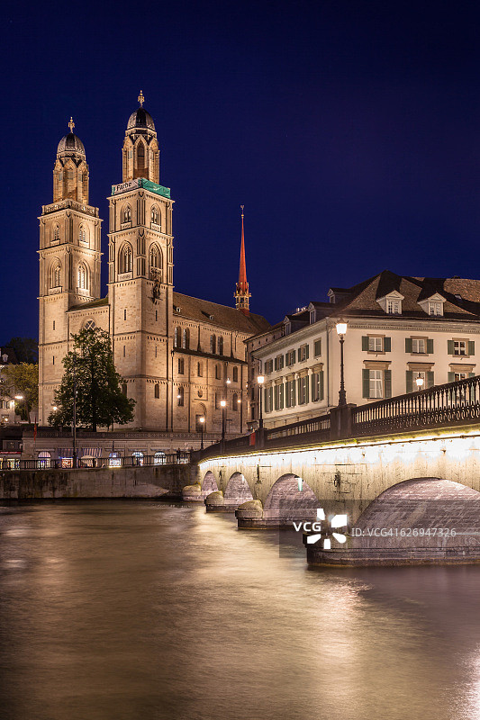 苏黎世老城鸟瞰图图片素材