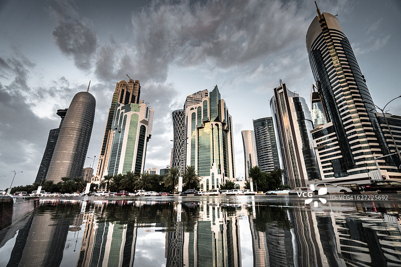 洪水过后的多哈图片素材