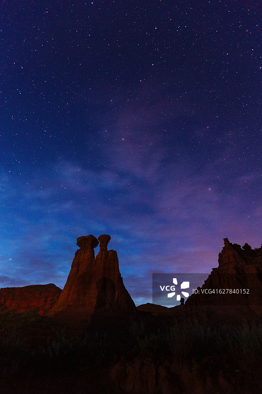 繁星闪烁的夜晚,图片素材