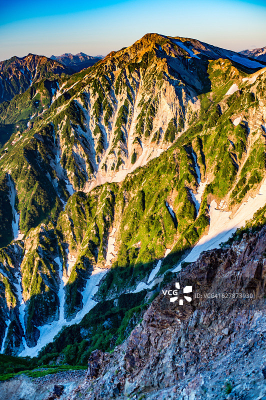 白马山清晨景观图片素材