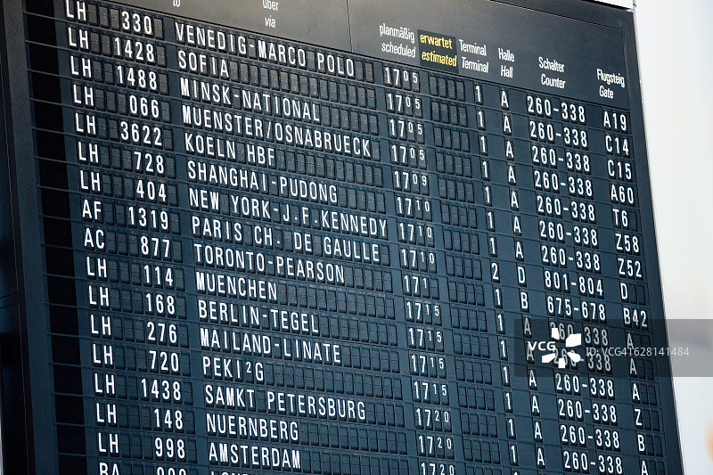 模拟机场离港显示屏图片素材