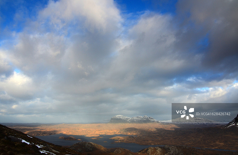 阿辛特荒野上的暴风雨天空图片素材