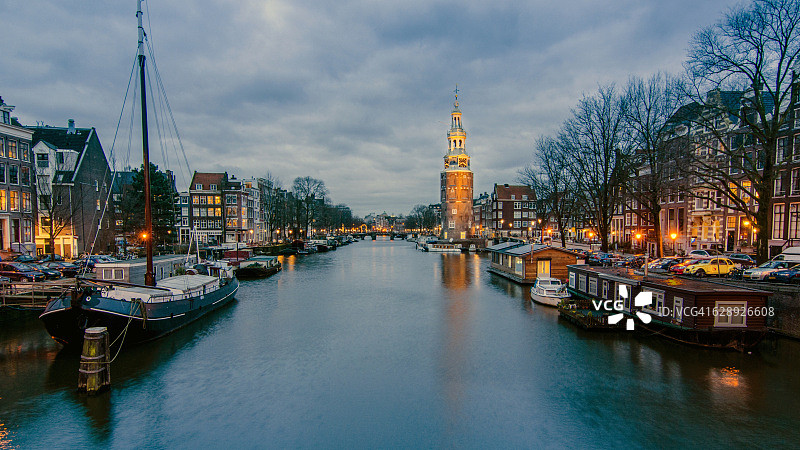 阿姆斯特丹运河图片素材