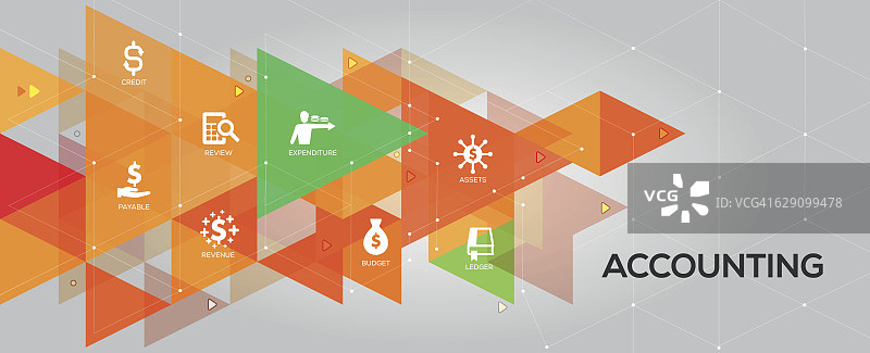 会计banner和图标图片素材