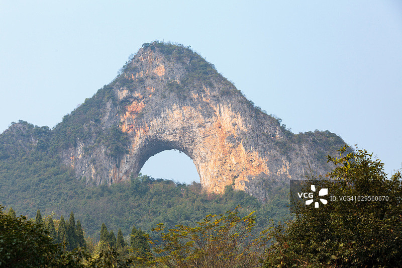 阳朔乡村月亮山经典景色图片素材
