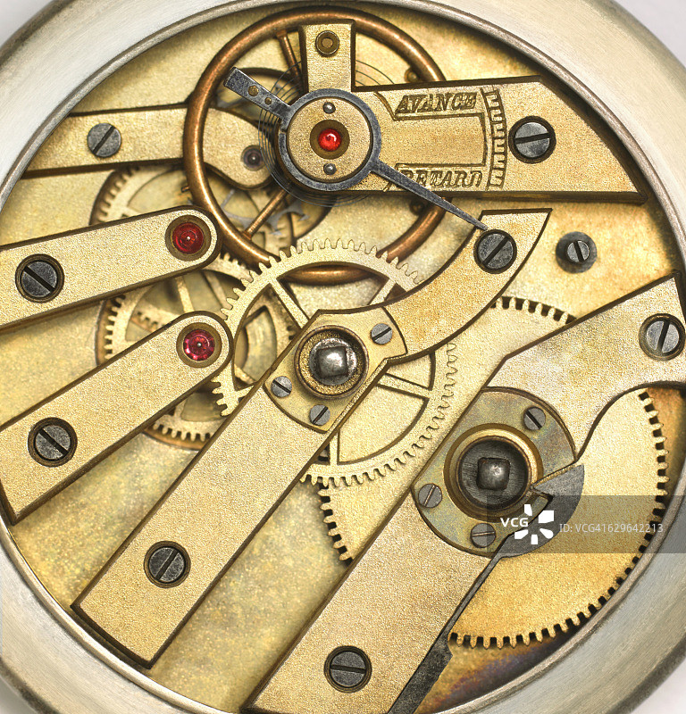 爱德华时代怀表的内部结构图片素材
