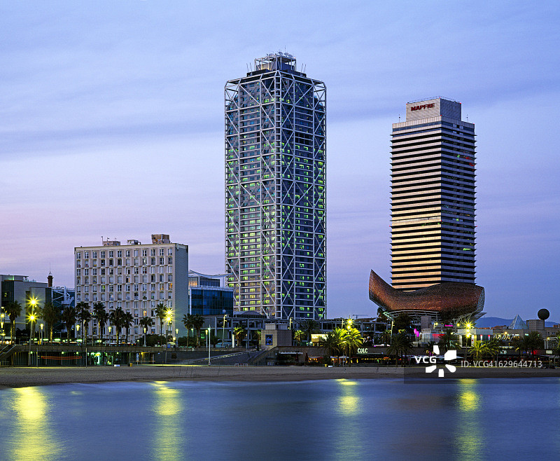 巴塞罗那奥林匹克港图片素材