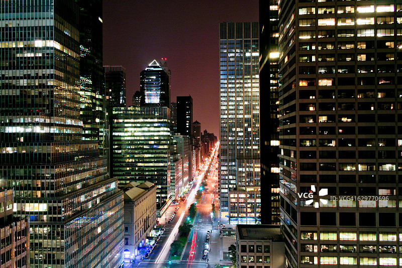 纽约曼哈顿公园大道图片素材