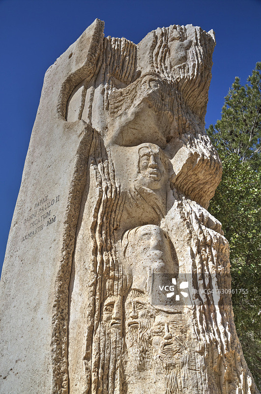 尼泊山，摩西石刻纪念碑图片素材