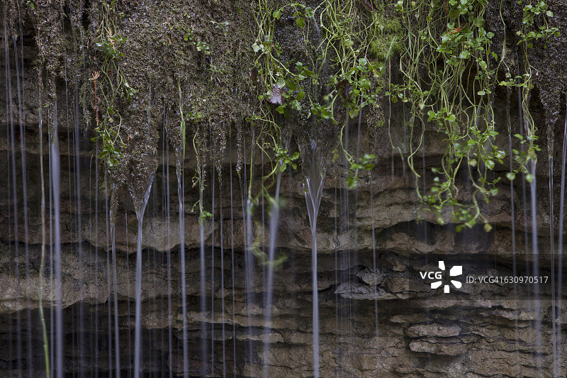 荷顿区银溪石灰岩瀑布图片素材