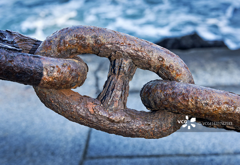 生锈的链条图片素材