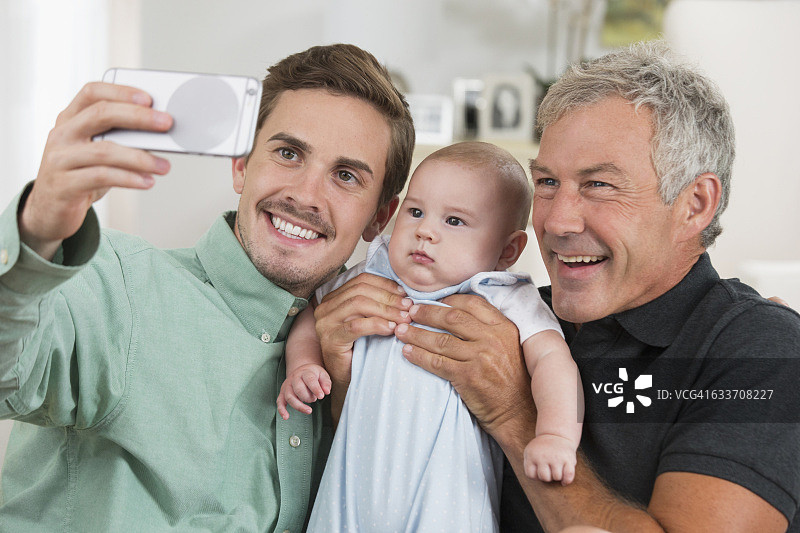 三代白人男性自拍图片素材