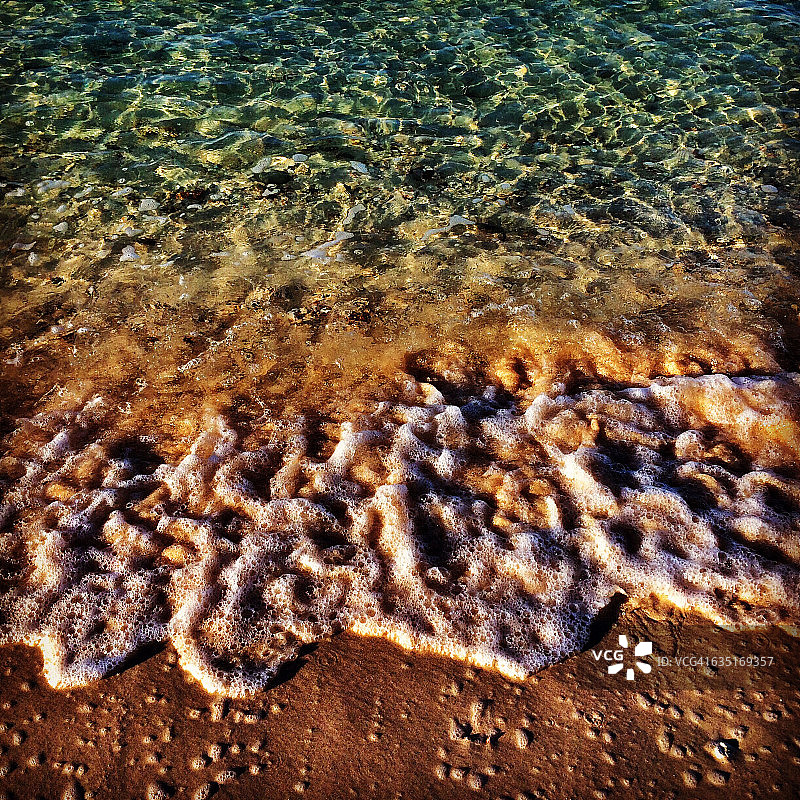 巴哈马群岛水中的粉色沙滩图片素材