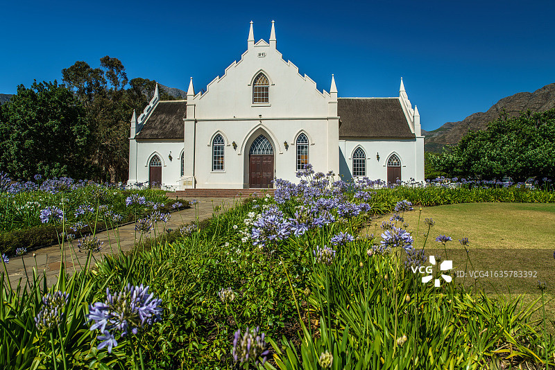 南非非洲弗朗舒克荷兰归正会教堂图片素材