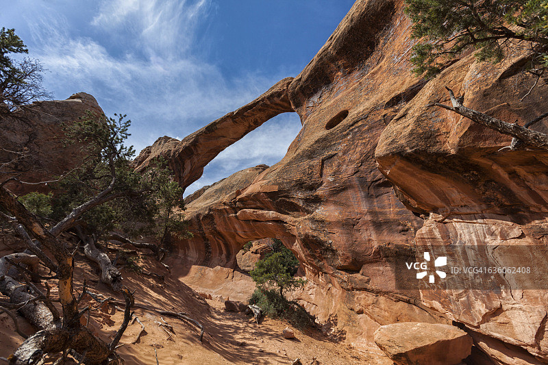 拱门国家公园双O拱门，犹他州图片素材