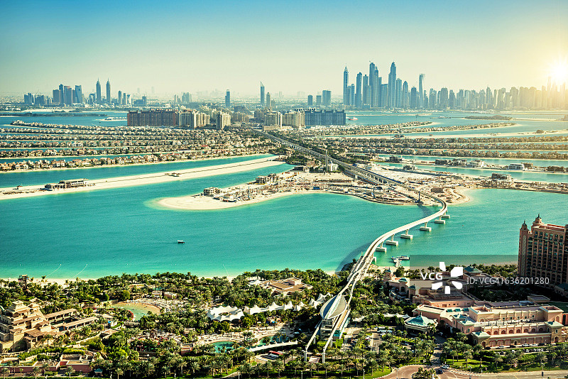 阿联酋迪拜的棕榈岛图片素材
