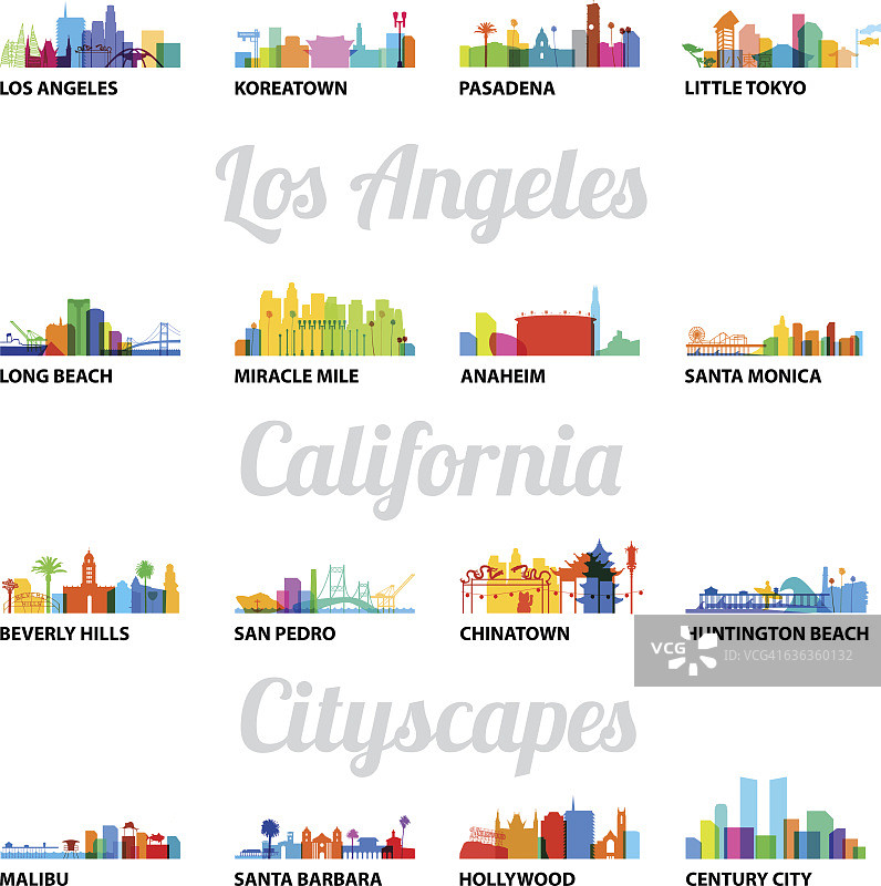 洛杉矶城市景观系列图片素材