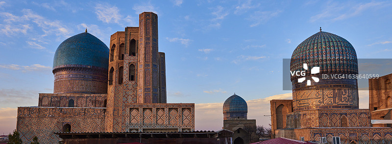 乌兹别克斯坦撒马尔罕比比哈努姆清真寺图片素材