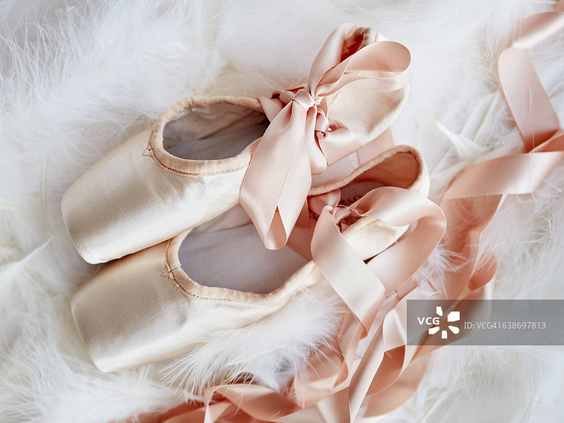 芭蕾舞鞋俯视图图片素材